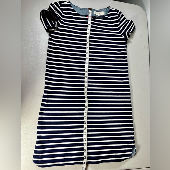 LOFT Navy and White Striped Dress , Small - Picture 11 of 15